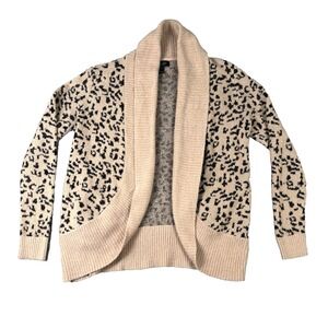RACHEL ZOE Cardigan Women's Size Small‎ Cheetah / Animal Sweater Grandmacore